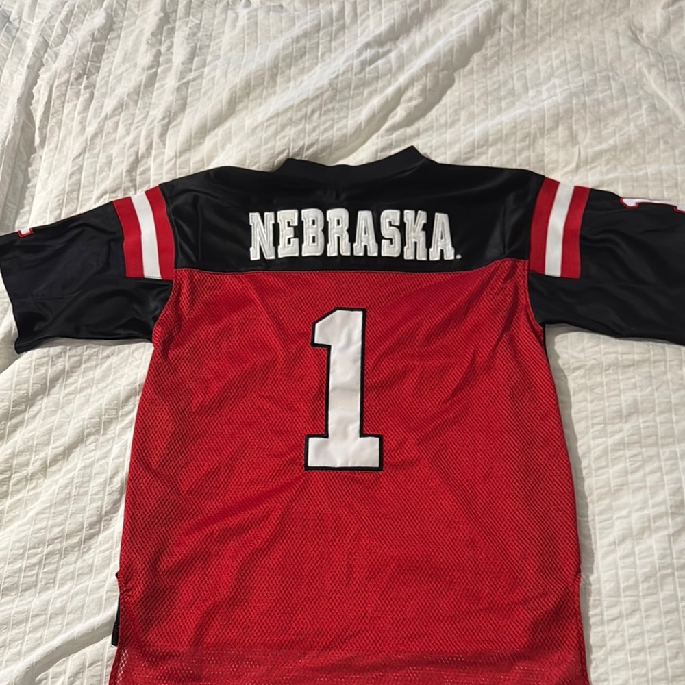 Nebraska Red and Black Football Jersey - official